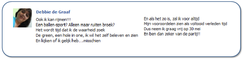 Motivatie Debbie de Graaf